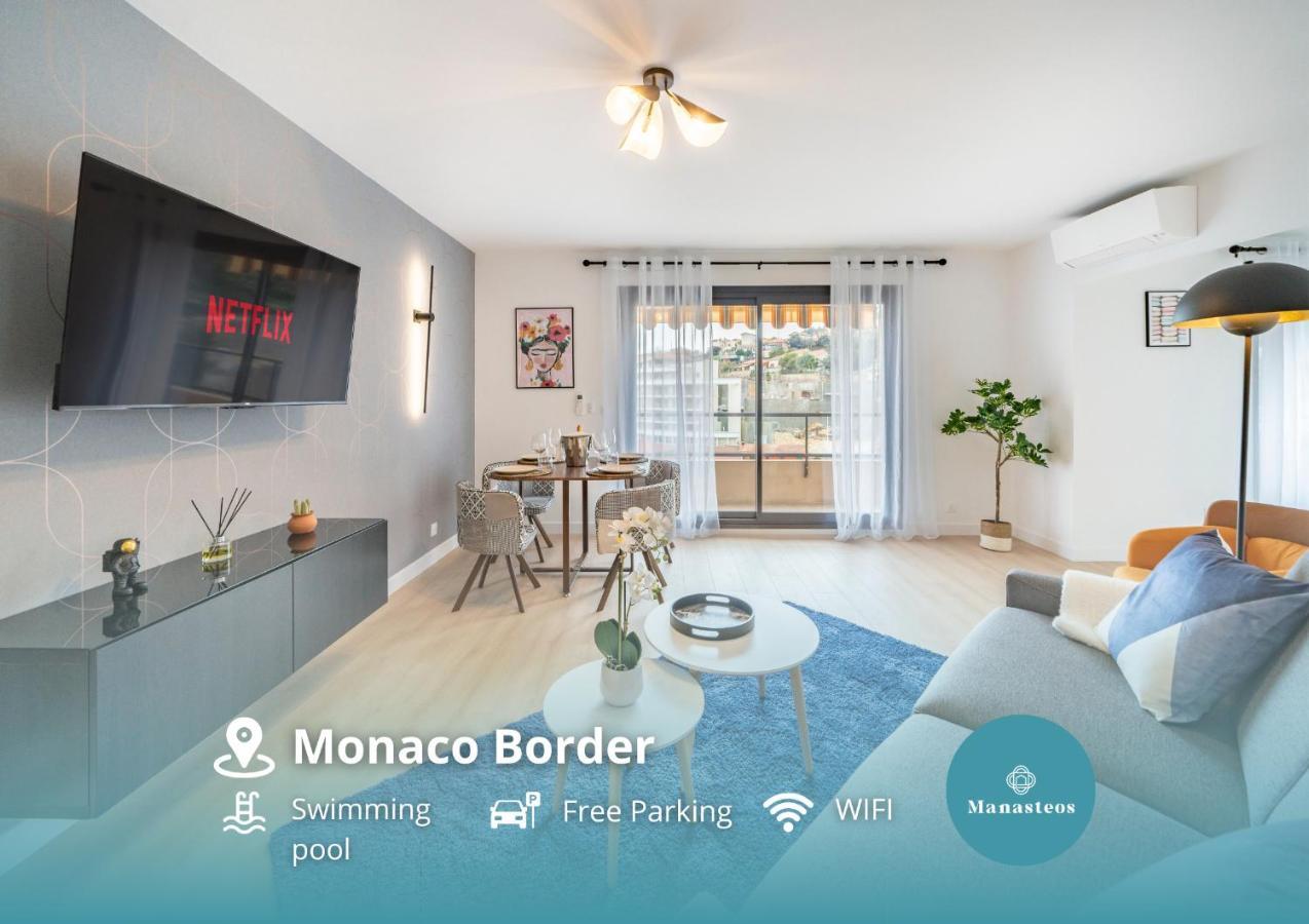 5Mn Monaco - Vue Mer - Parking - Piscine - Bb Beausoleil Luaran gambar