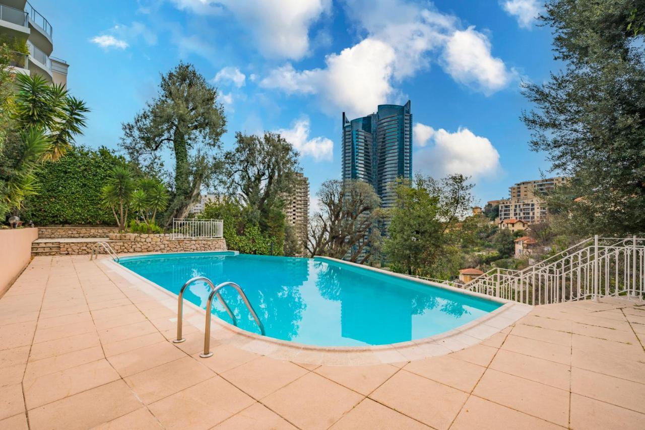 5Mn Monaco - Vue Mer - Parking - Piscine - Bb Beausoleil Luaran gambar